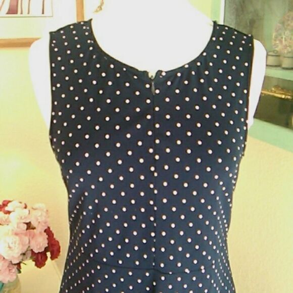CDC Polka Dot Knit Dress - Picture 4 of 8